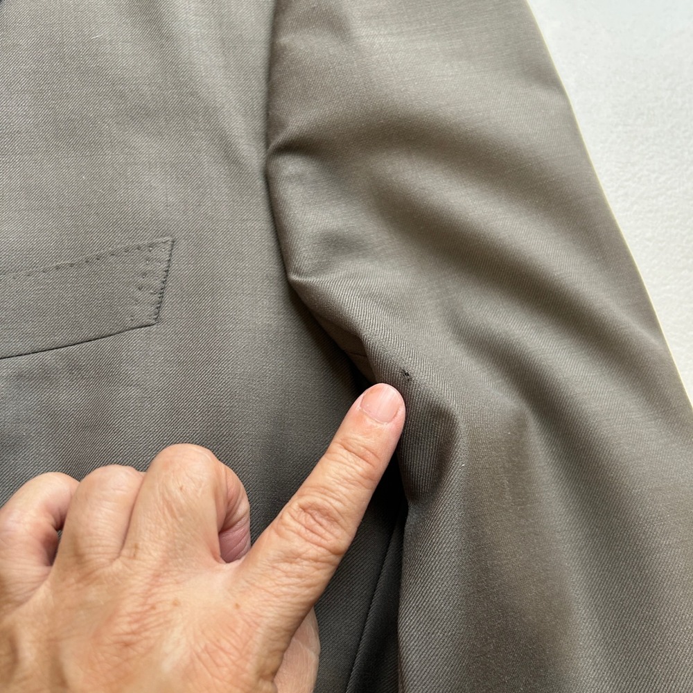 Ralph Lauren Dillard's Men's 44L Gray 100% Wool Blazer Coat Sport Suit Jacket - Picture 3 of 7